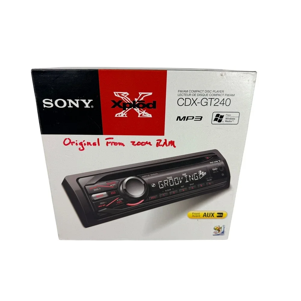 Sony Xplod CDX-GT240 Car Stereo In-Dash CD Player MP3 Aux w/ Box & Manual TESTED