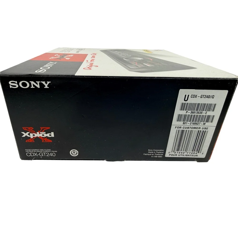 Sony Xplod CDX-GT240 Car Stereo In-Dash CD Player MP3 Aux w/ Box & Manual TESTED