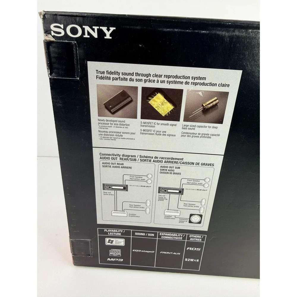 Sony Xplod CDX-GT240 Car Stereo In-Dash CD Player MP3 Aux w/ Box & Manual TESTED