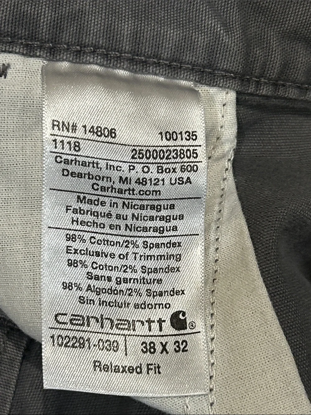 Carhartt sturdy chinos