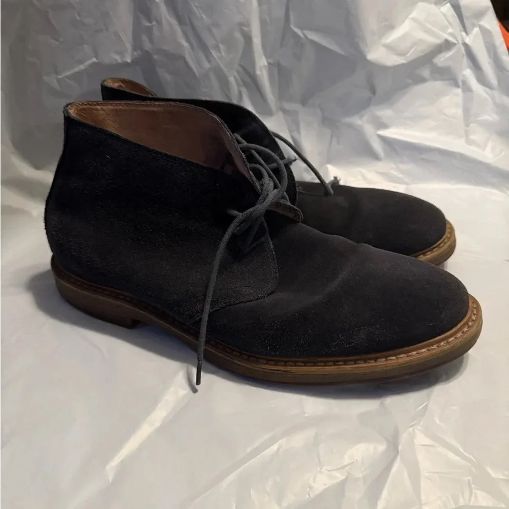 1901 Blue Men’s Leather Suede Shoes Size 10.5