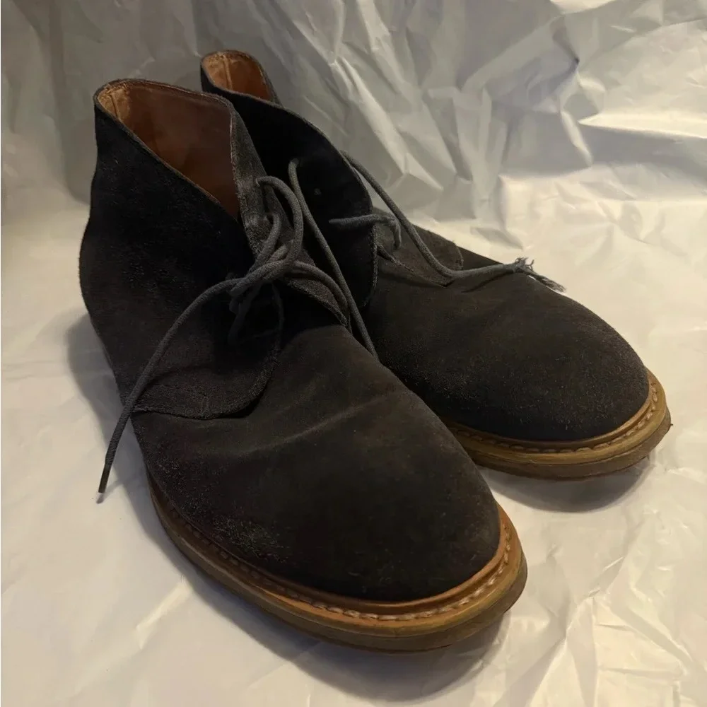 1901 Blue Men’s Leather Suede Shoes Size 10.5
