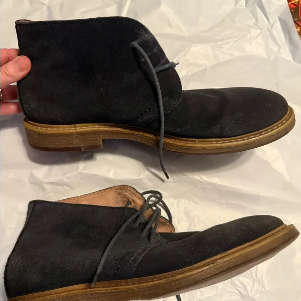 1901 Blue Men’s Leather Suede Shoes Size 10.5