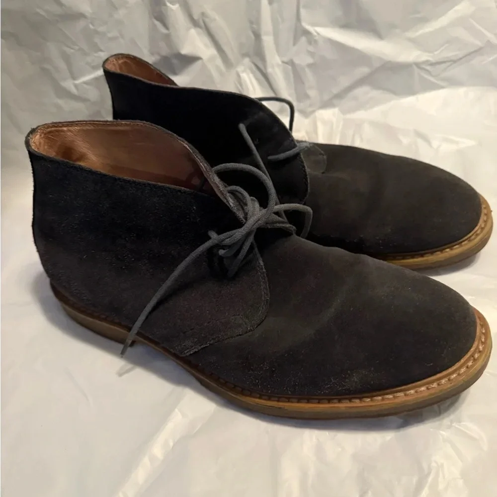 1901 Blue Men’s Leather Suede Shoes Size 10.5