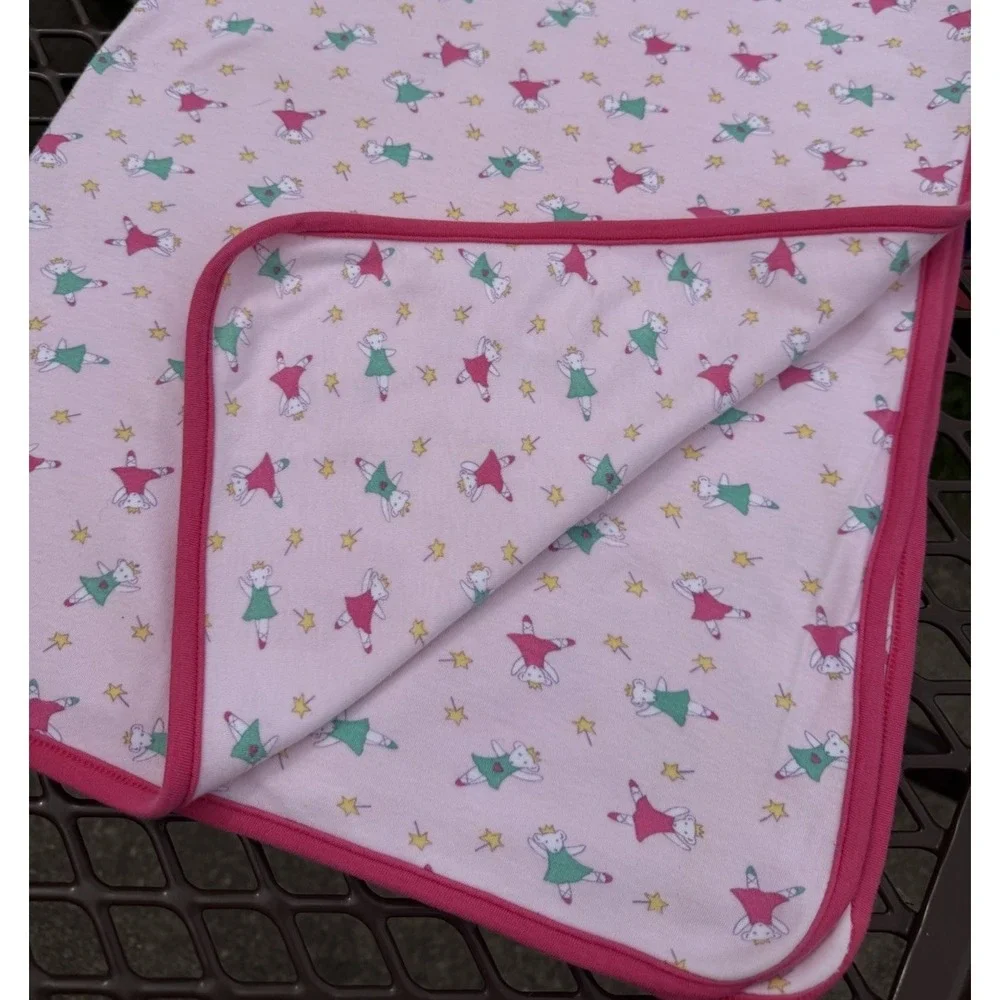 Vintage Gymboree Rainbow Tag Princess Ballerina Mouse Baby‎ Blanket RARE