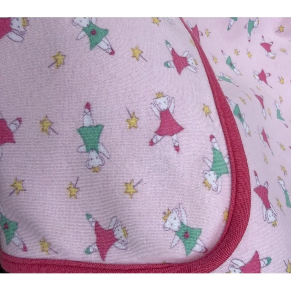 Vintage Gymboree Rainbow Tag Princess Ballerina Mouse Baby‎ Blanket RARE