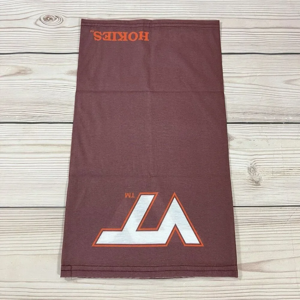 Virginia Tech Hokies Gaiter Big Logo Maroon Scarf Balaclava Neck Cover Face Mask