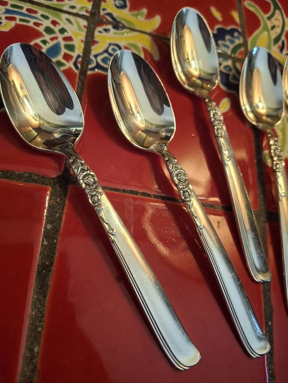 Prestige Silverplate GAY ADVENTURE DEMITASSE SPOONS, 4.5