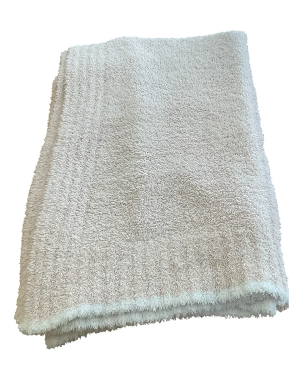 Barefoot Dreams pale pink throw