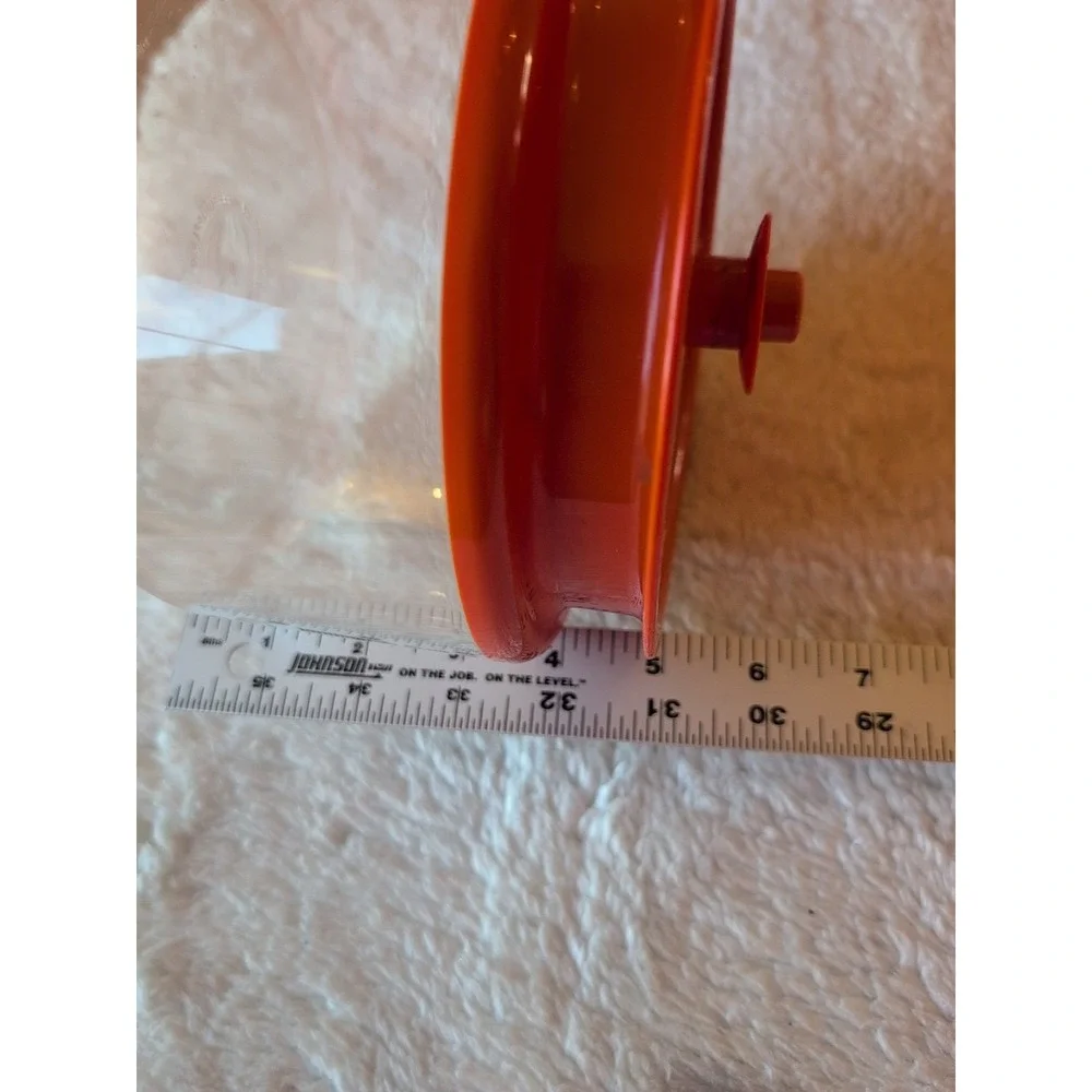 Tupperware 6 1/4 Cup Storage Canisters w/ Seal Tight Orange Push Button Lids GUC