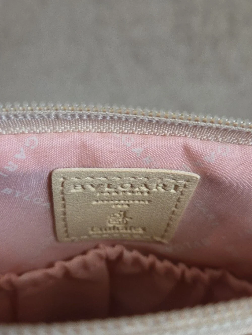 BVLGARI beige faux