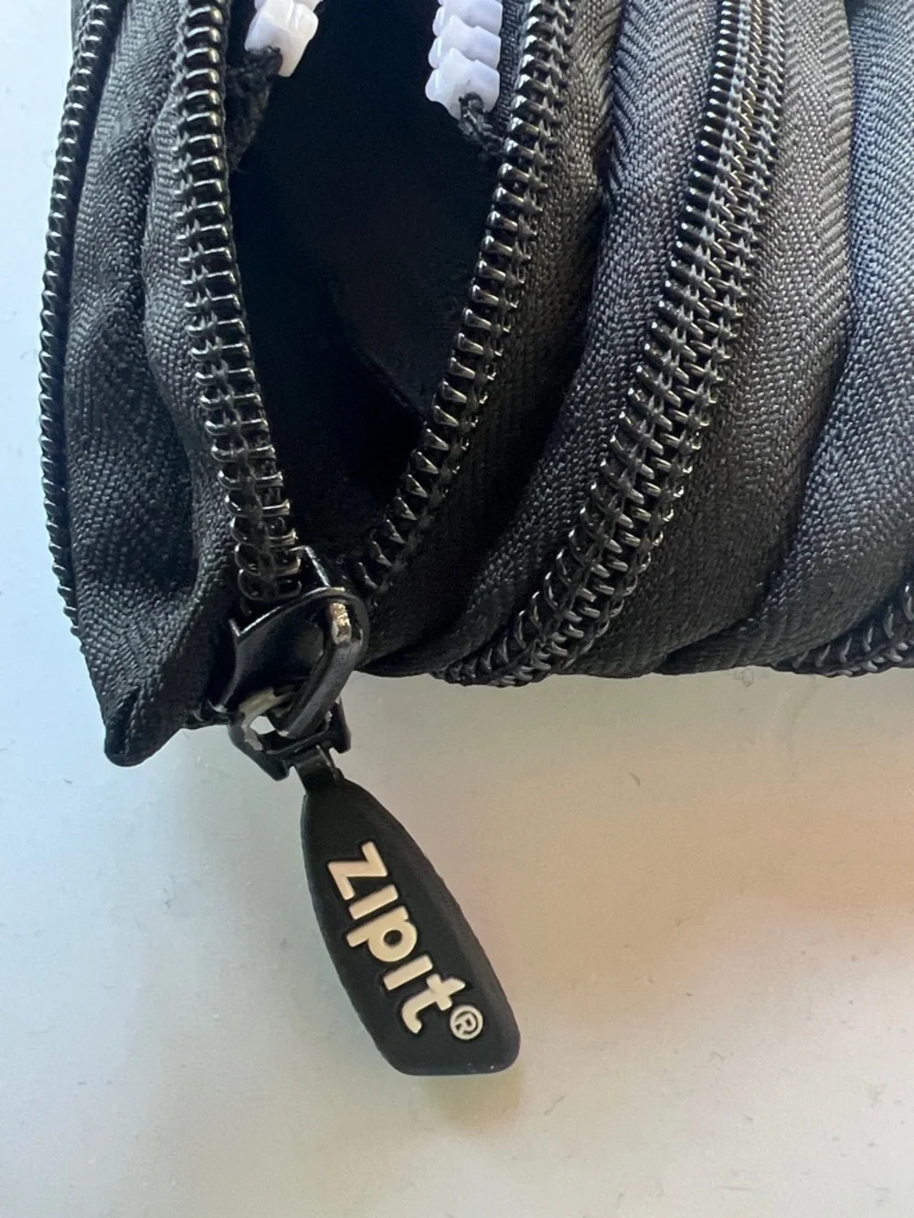 Zippered Black Cosmetic Pouch by Zipit - Compact Travel Organizer