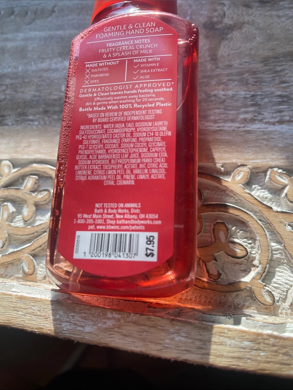 Bath & Body Works Rainbow Cereal Foaming Hand Soap - Red