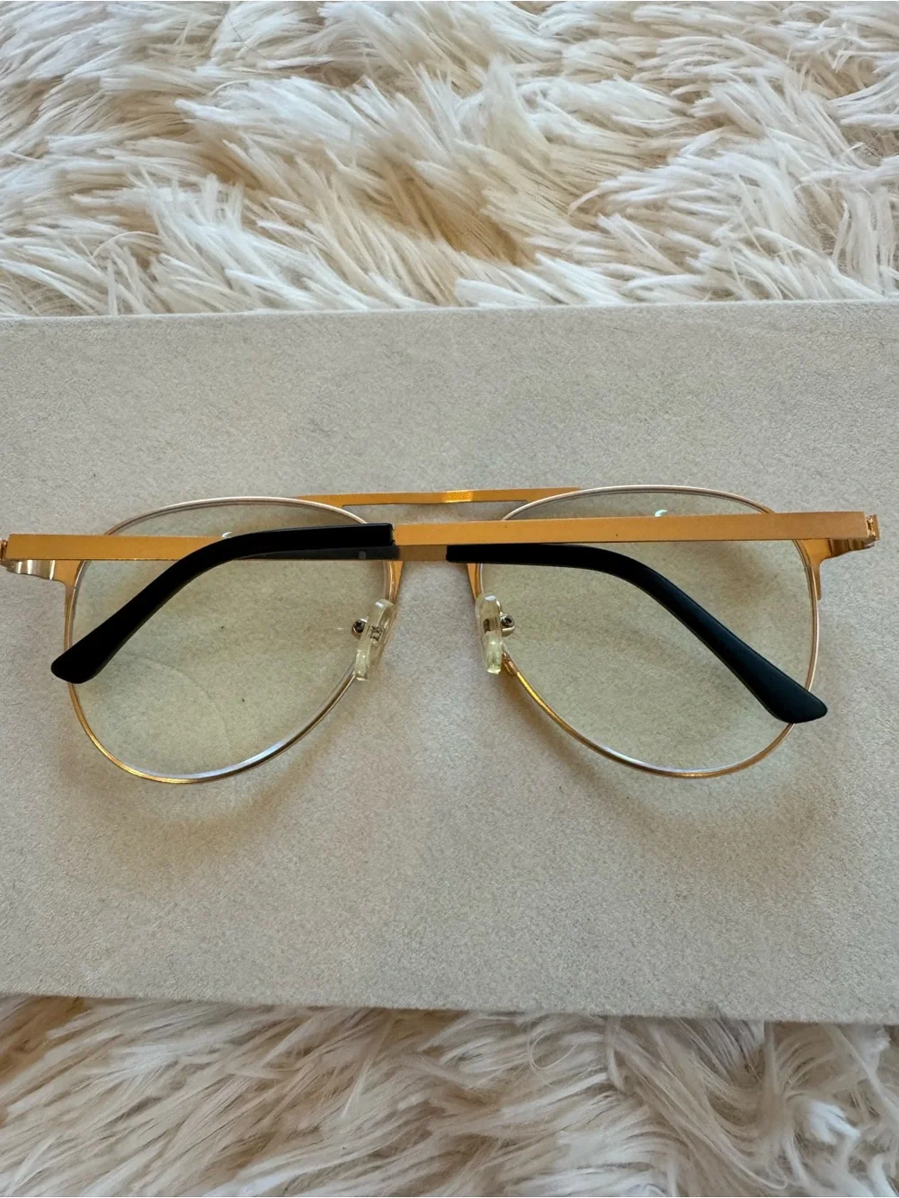 Gold Aviator Women’s Reader Glasses 1.50