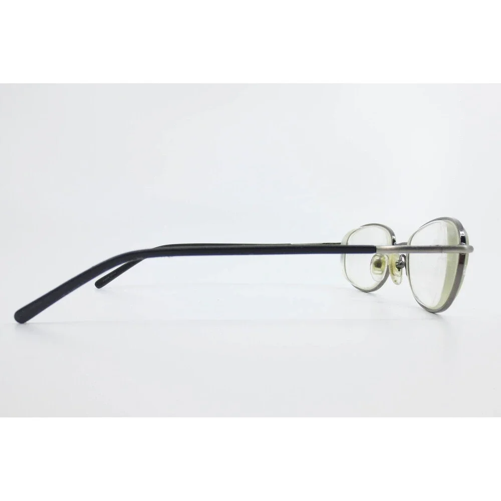 Eye Q SW305 Pewter Oval Metal Eyeglasses Frames 50-18-135 Silver Black