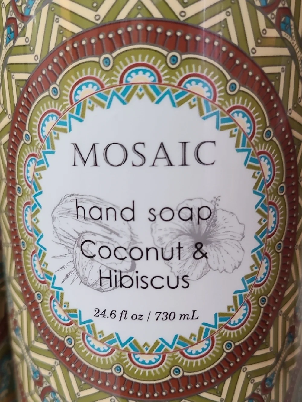 Mosaic coconut hibiscus
