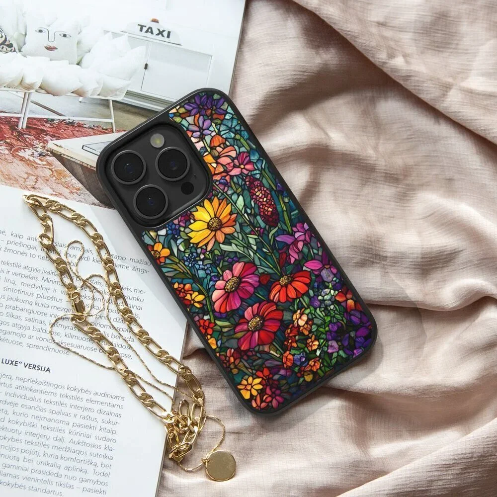 Floral Phone Cover – iPhone 16, 15 Pro, 14, Galaxy S25, S24, S24 Ultra, Pixel 9