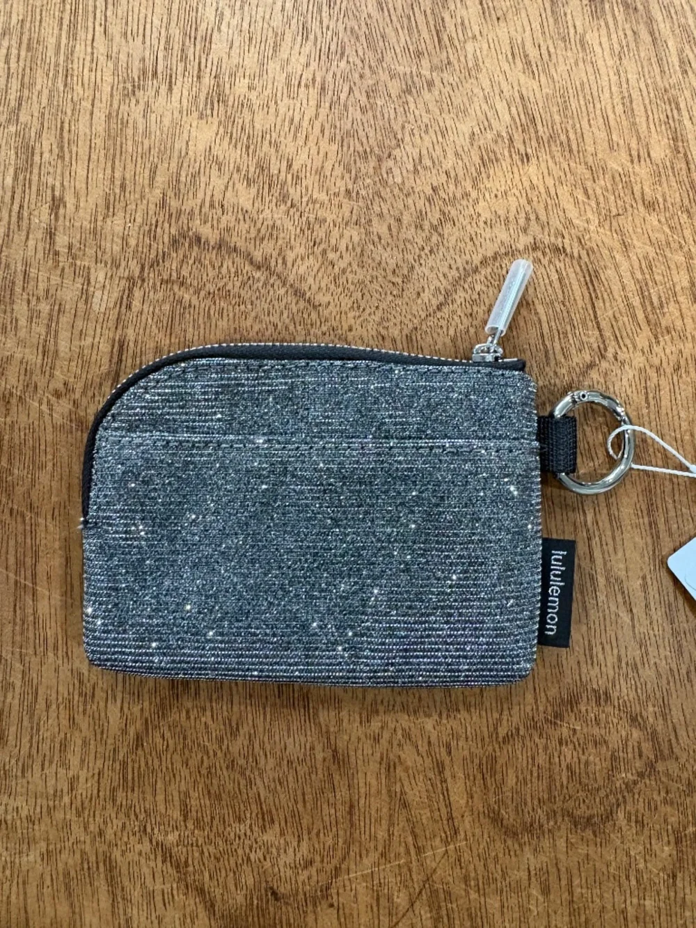 Lululemon Clippable card pouch glitter