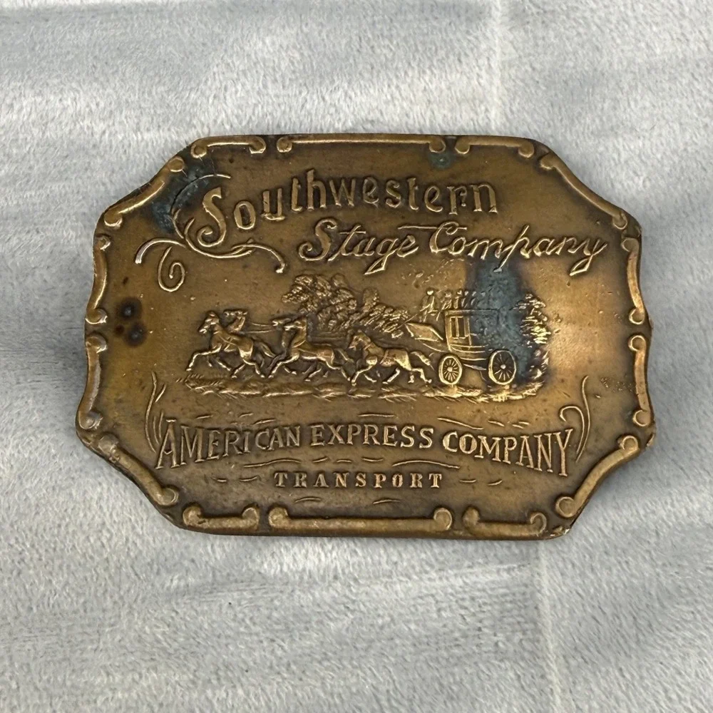 Vintage Belt Buckle‎ Southwestern Stage Company American Express Company