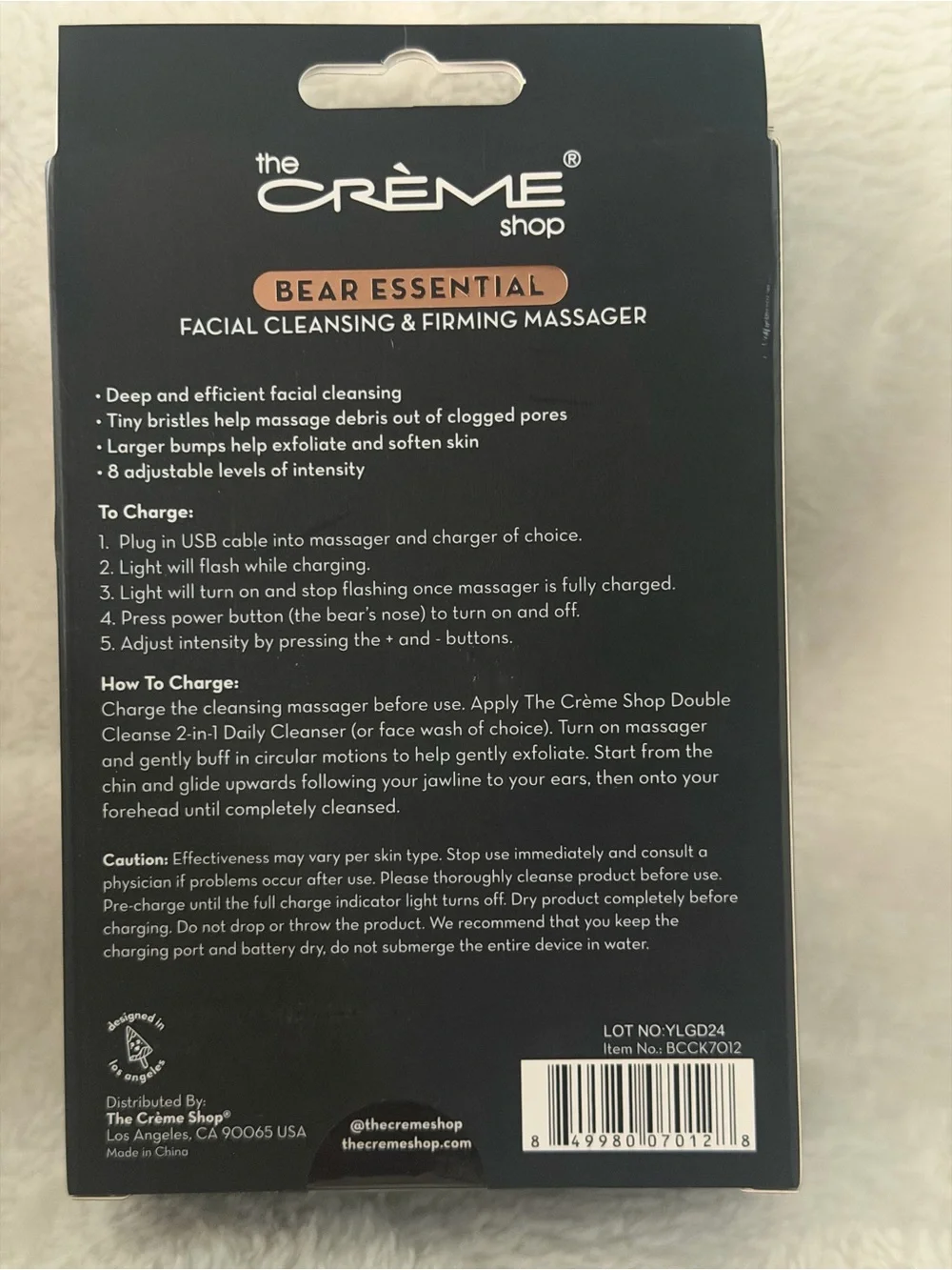 The Crème Shop Bear Essential Facial Cleansing and Firming Massager