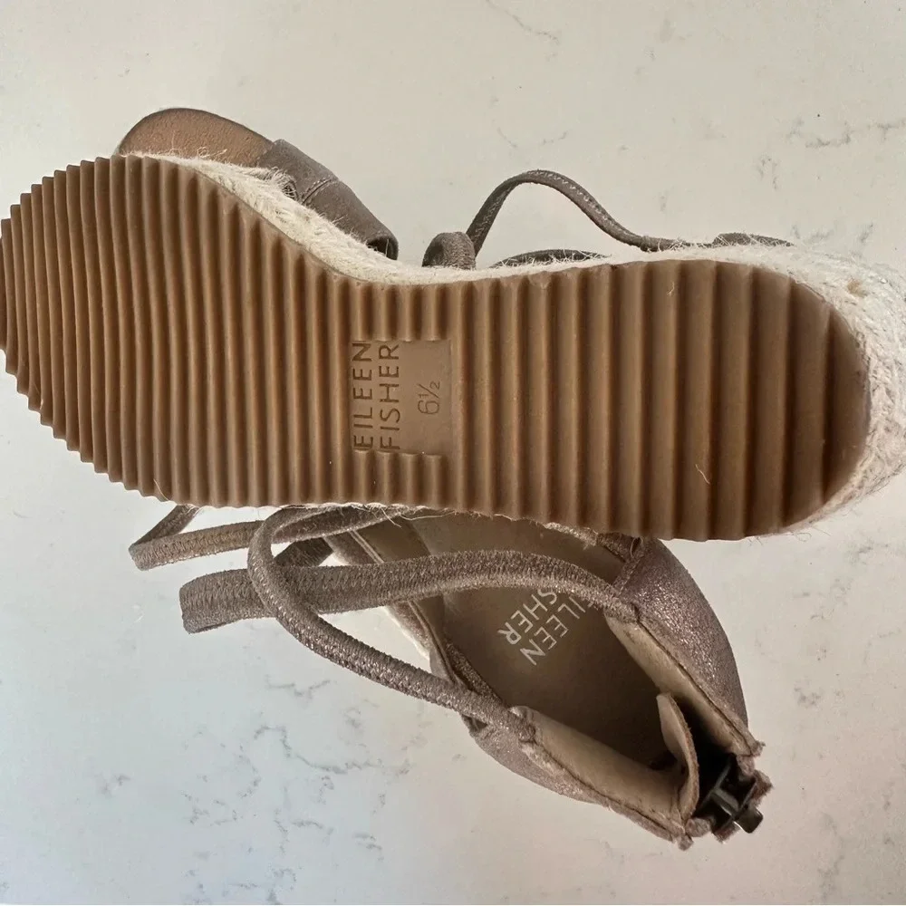 Eileen Fisher espadrille wedge