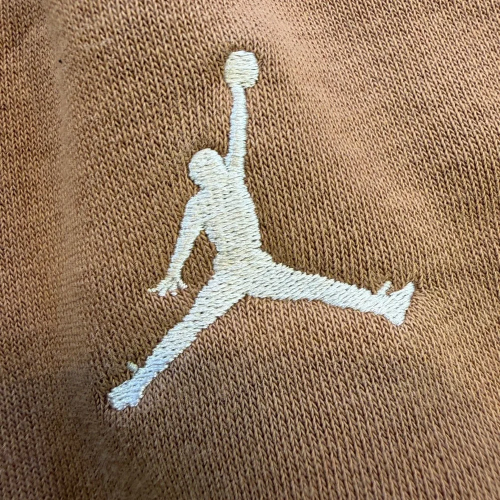 Jordan Essentials Fleece Sweatpants Clay Brown Jumpman Joggers Mens Small