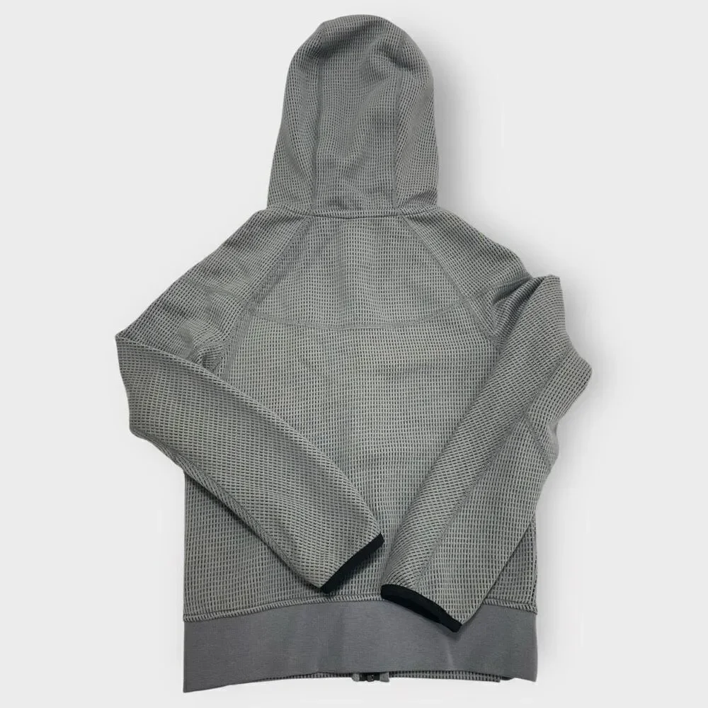 Nike Sportswear Tech Fleece Kids Winterized Full-Zip Gray Black Hoodie size S