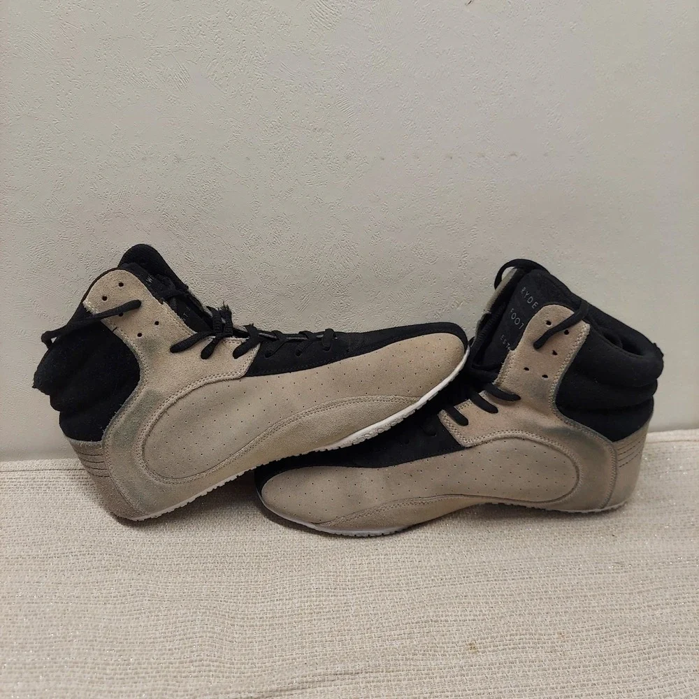 Ryderware Raptor Shoes D-Mak Men's Size 10 Cork Look And Black Detail Hi-top