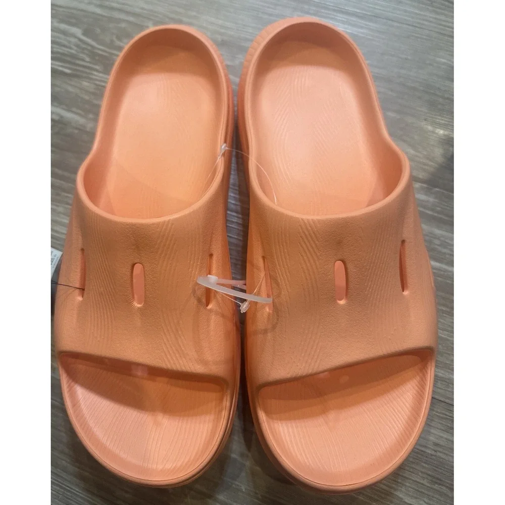 Hoka Ora Recovery Papaya Slip-On Slide Sandal‎ Women's Sz 14, Men's Sz 12 New