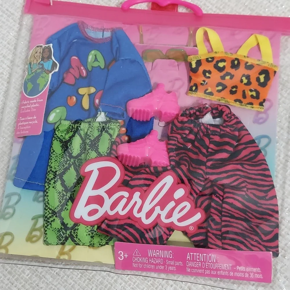 Barbie Doll Clothes Vibrant Accessory 2 Complete Outfits