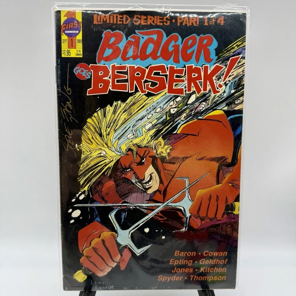 Badger Goes Berserk! 1989 #1 First Comics Comic Book‎ Bagged & Boarded