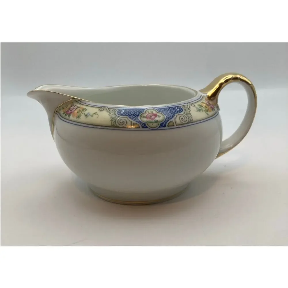 VTG Bohemia Ceramic Works Cecil Pattern Porcelain Creamer Pitcher Czechoslovakia