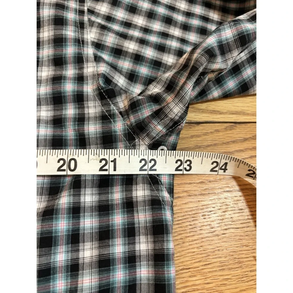 Ariat Pro Series Button Down Shirt Long Sleeve Plaid Cowboy‎ Western Wear Mens M