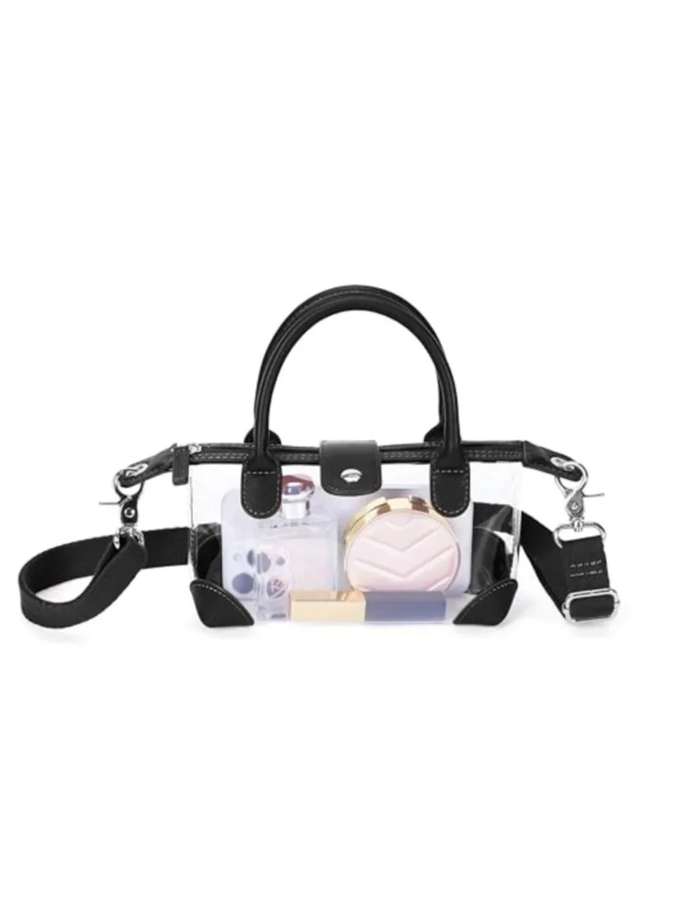 Clear Stadium Approved Crossbody Bag for Women Concerts Sports Events PVC