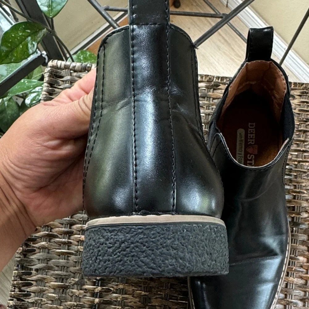 Deer Stags Big‎ Boys Zane black Ankle Boots Kids Size 2