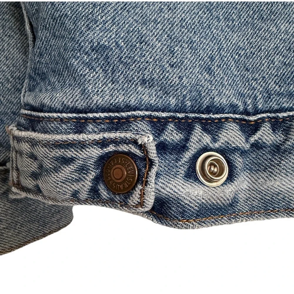 Vintage 90s Levi's 70609 Sherpa Lined Type‎ 3 Trucker Jacket Men's L Made in USA