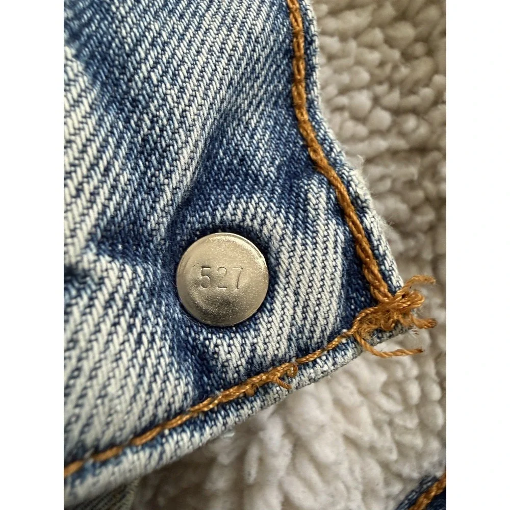 Vintage 90s Levi's 70609 Sherpa Lined Type‎ 3 Trucker Jacket Men's L Made in USA