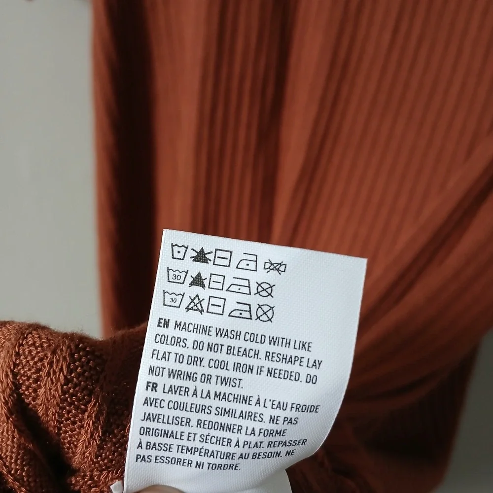 American Eagle Outfitters Women's Size Small Brown Mini‎ Knit Dress Keyhole Back
