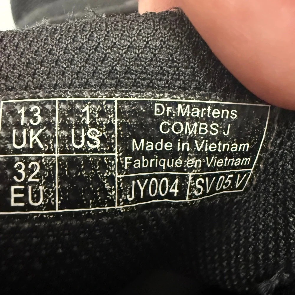 dr. martens‎ combs extra tough poly casual kids boots 1Y