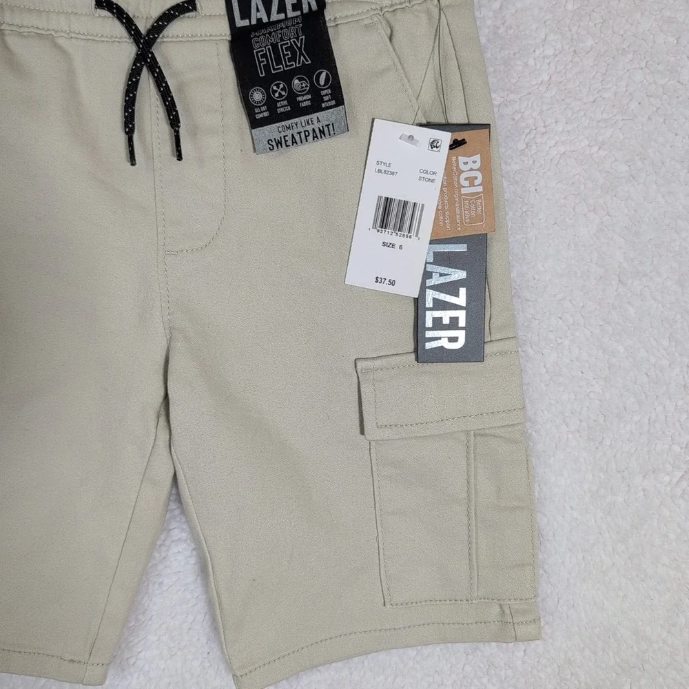 Lazer Max Comfort Flex Child Size 6 New With Tag $37.50‎ Cargo Shorts BCI