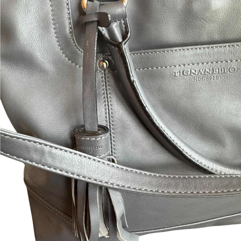 Tignanello gray leather