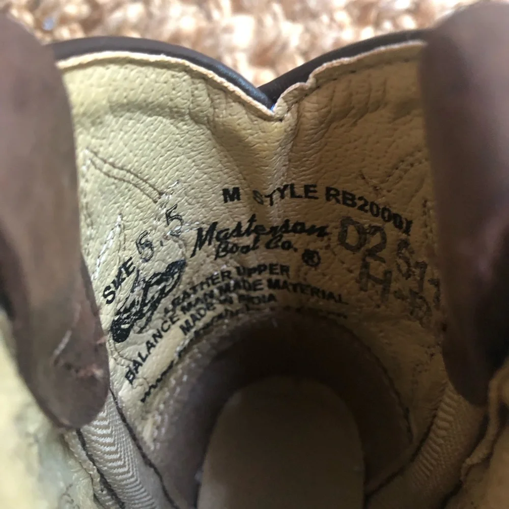 New: Masterson Leather Cowboy Boots. Unisex. Size 5.5