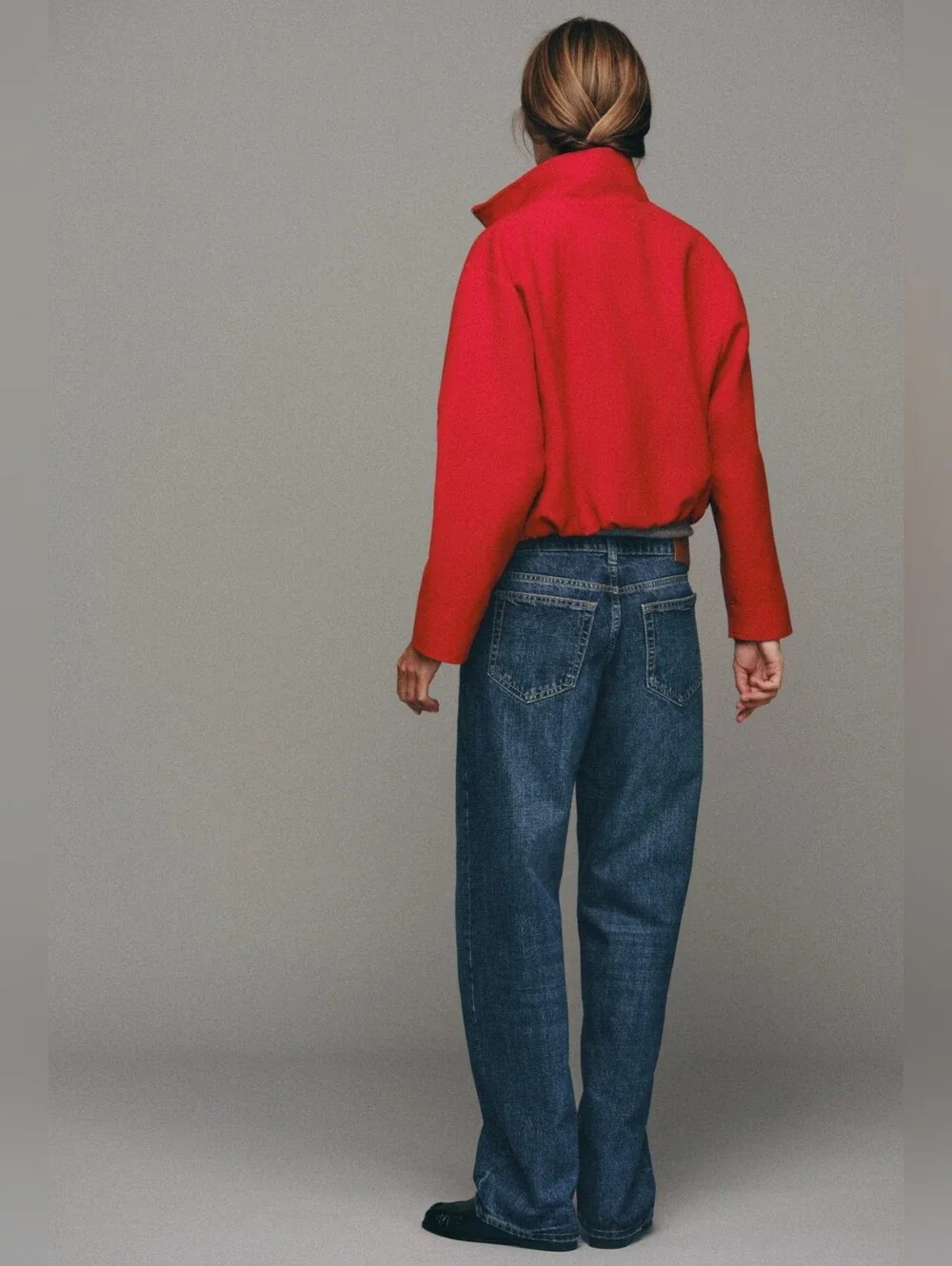 ZARA STAND-UP COLLAR BOMBER JACKET