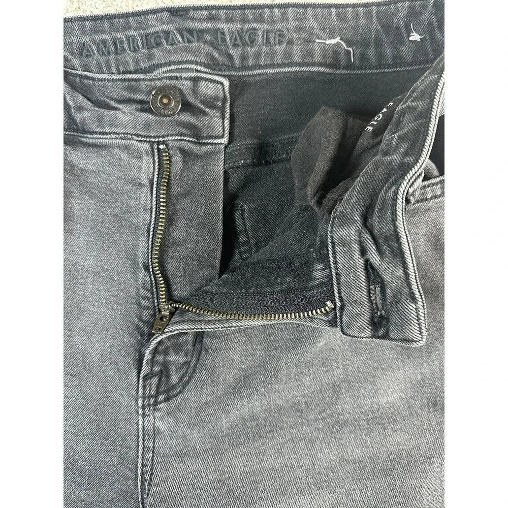 American Eagle Outfitters Jeans‎ Womens 4 Black Cotton Denim Mom Curvy Stretch