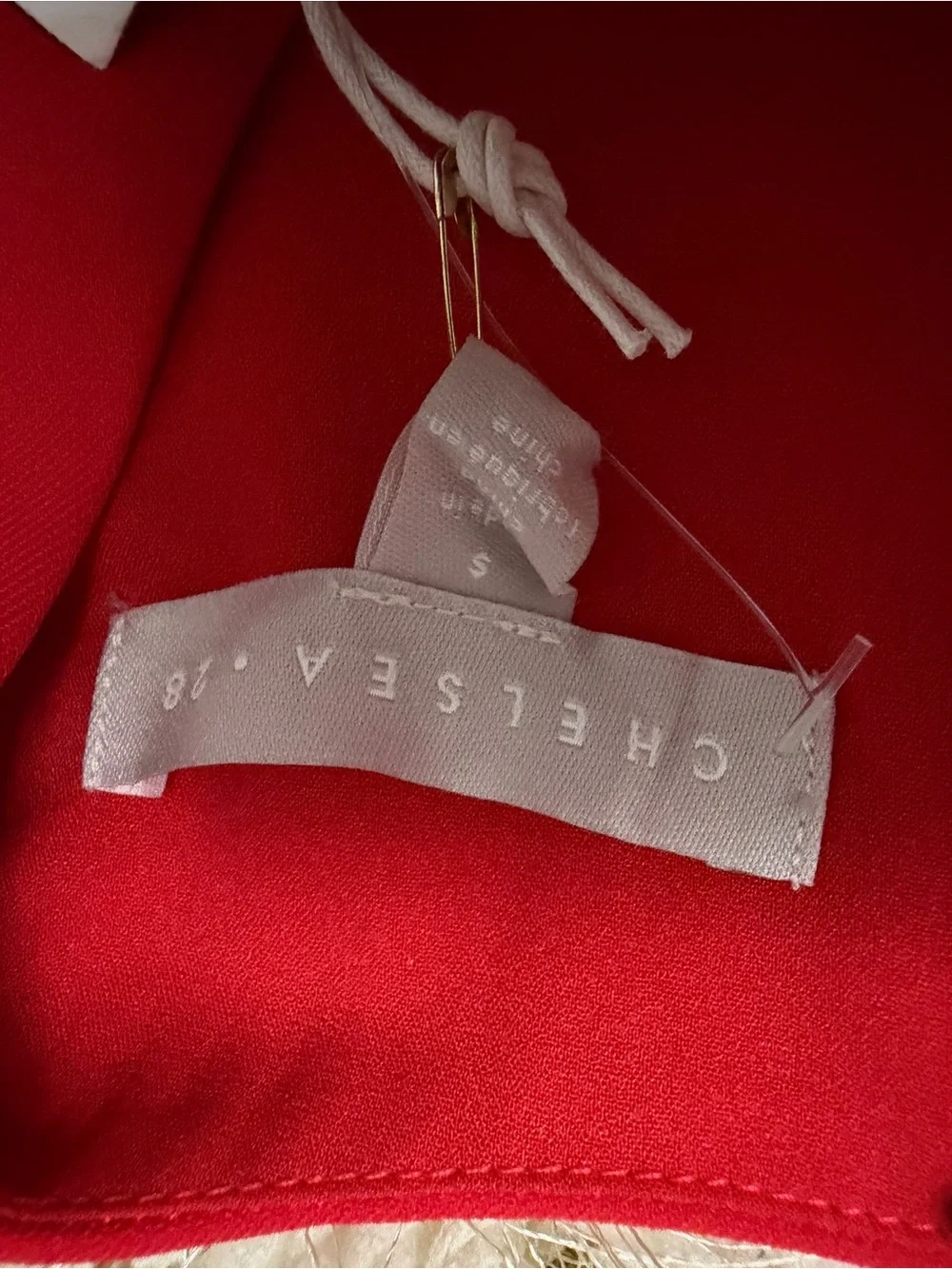 NWT NORDSTROM Chelsea28 Bright Red Midi Dress with Flutter Sleeves