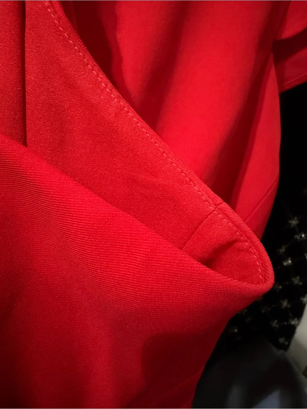NWT NORDSTROM Chelsea28 Bright Red Midi Dress with Flutter Sleeves