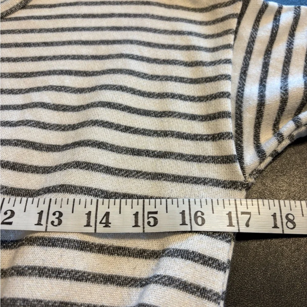 Roolee Cream and Black Striped Midi Dress