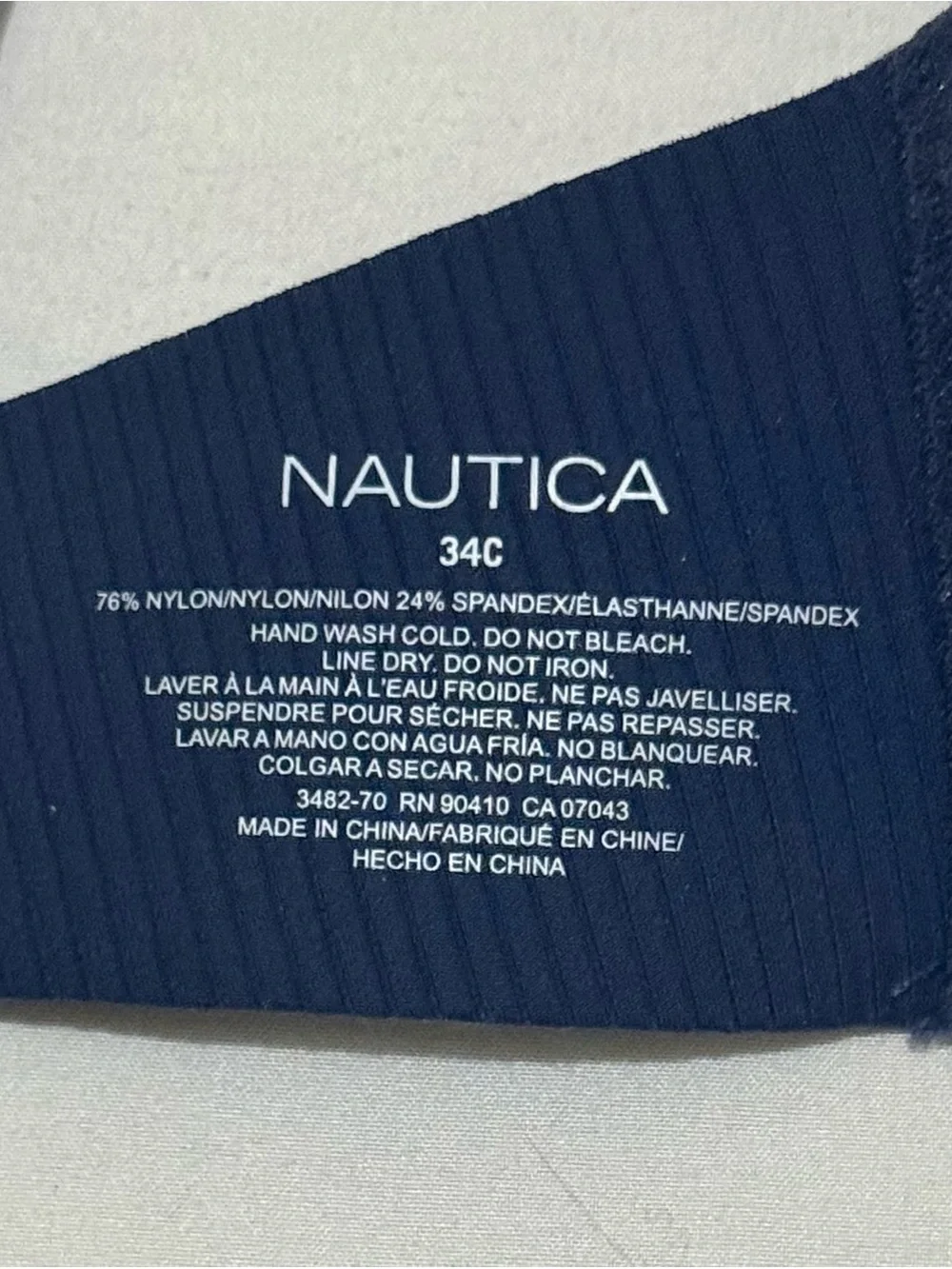 Nautica Intimates Ribbed Wireless Comfort Bra