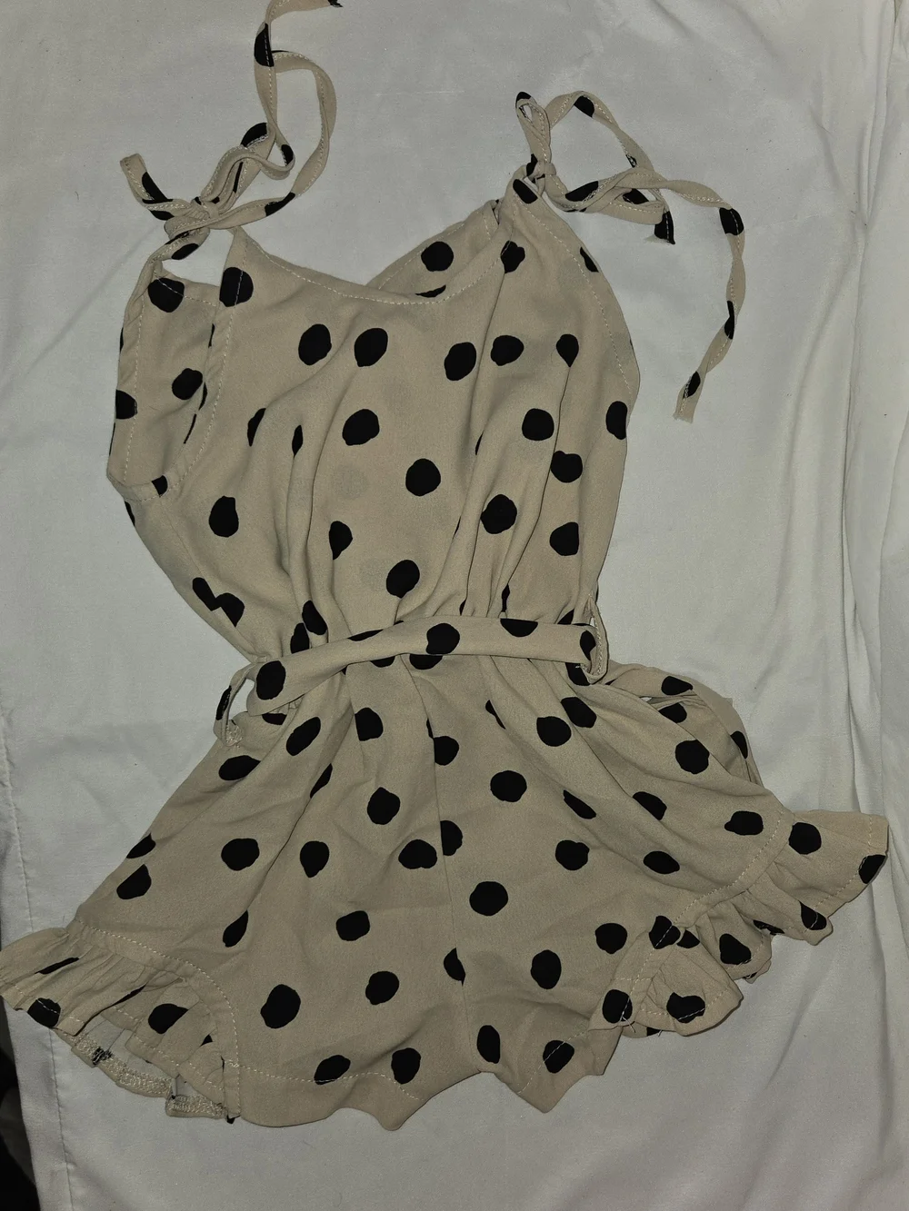 SHEIN beige polka