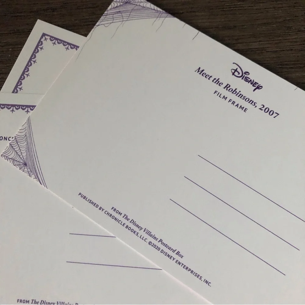 Disney villains postcards